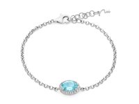 Bracciale Miluna Donna in Argento Topazio blu BRD1257